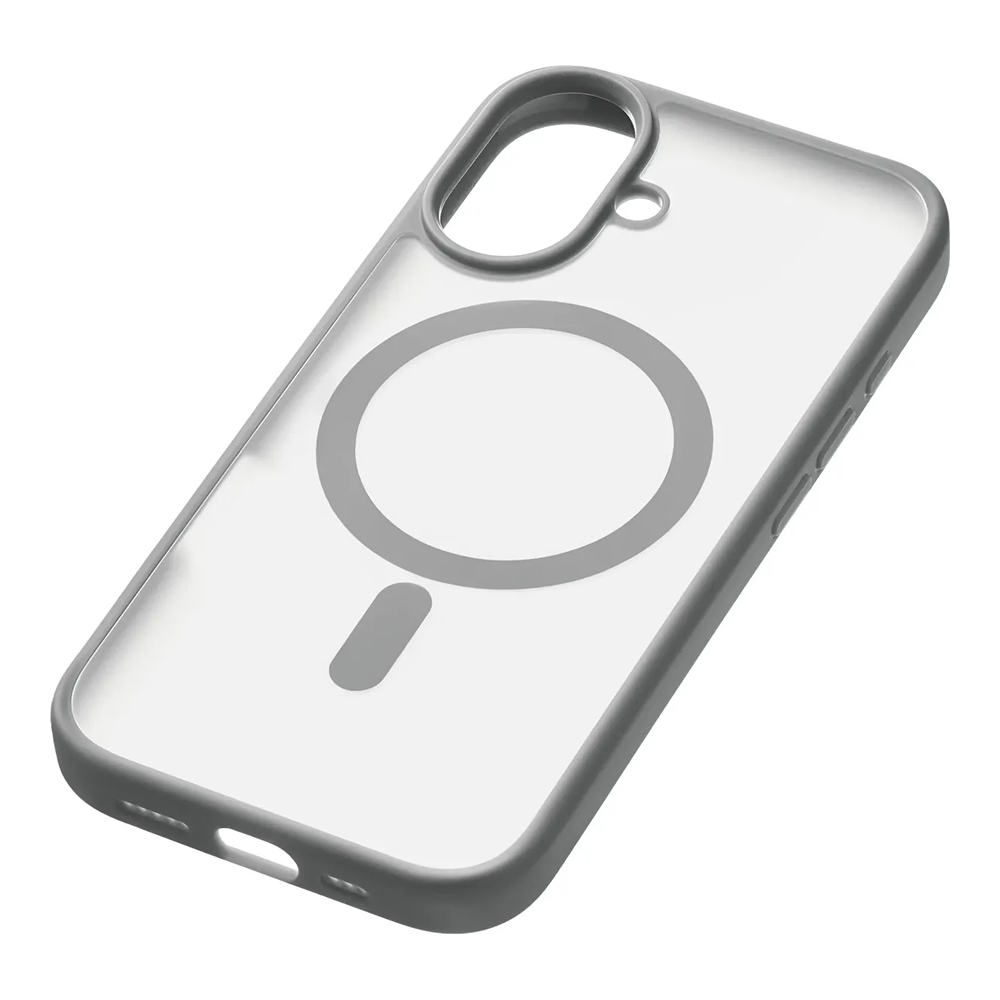 Чехол защитный uBear Cloud Mag Case iPhone 16, силк-тач, серый